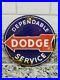 Vintage-Dodge-Porcelain-Sign-Used-Car-Truck-Sales-Dealer-Gas-Station-Oil-Service-01-jnk