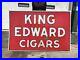 Vintage-Double-Sided-Porcelain-King-Edward-Cigars-Sign-70-x-46-Garage-Pub-Bar-01-ce