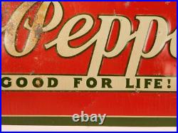 Vintage Dr. Pepper 5 Cent Robertson Sign All Original 1930's