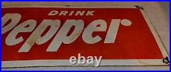 Vintage Dr Pepper Porcelain Sign Coca-Cola Pepsi Mr Pibb Barq's Frostie 20 x 7