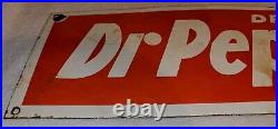 Vintage Dr Pepper Porcelain Sign Coca-Cola Pepsi Mr Pibb Barq's Frostie 20 x 7