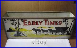 Vintage Early Times Kentucky Whiskey Lighted Store Sign Circa 1950's T