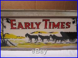 Vintage Early Times Kentucky Whiskey Lighted Store Sign Circa 1950's T