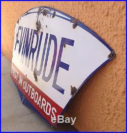 Vintage Evinrude Outboards Boat Dealer Sign. Vintage Outboard Engine Sign. 37