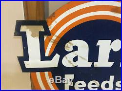 Vintage Farm Feed Sign 1958 Larro Feeds Sign Lynchburg Va Vintage Metal Sign