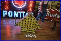 Vintage Flashing Arrow Trade Sign Shipping Available ORIGINAL 1950's WORKS