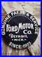 Vintage-Ford-Motor-Co-Porcelain-Sign-Detroit-Car-Gas-Sales-Service-Auto-Parts-01-anw