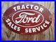 Vintage-Ford-Porcelain-Sign-Tractor-Dealer-Sales-Service-19-Farming-Gas-Oil-01-xus