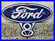 Vintage-Ford-V8-Porcelain-Sign-Motor-Oil-Gas-Station-Service-Truck-Car-Dealer-01-toic