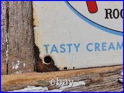 Vintage Frostie Root Beer Porcelain Sign Door Push Cola Soda Beverage Pop Drink