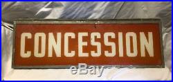 Vintage Fun Lighted Concessions Sign