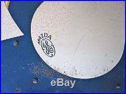 Vintage General Electric GE Mazda Lamp Metal Advertising Sign Store Display Bulb