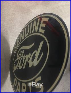 Vintage Genuine Ford Parts Porcelain Sign. Double Sided! , Extremely Rare