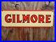 Vintage-Gilmore-Porcelain-Sign-Gas-Station-Pump-Plate-Motor-Oil-Sales-Service-01-put