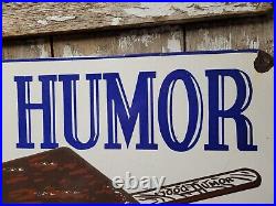 Vintage Good Humor Porcelain Sign 30 Old 1957 Ice Cream Parlor Dairy Food Store