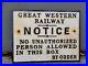 Vintage-Great-Western-Railway-Sign-Gas-Cast-Iron-Train-Track-Conductor-Notice-01-ld