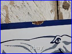 Vintage Greyhound Porcelain Sign Old 1959 Bus Transportation Transit 30 2sided Vintage Greyhound Porcelain Sign Old 1959 Bus Transportation Transit 30 2sided