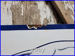 Vintage Greyhound Porcelain Sign Old 1959 Bus Transportation Transit 30 2sided Vintage Greyhound Porcelain Sign Old 1959 Bus Transportation Transit 30 2sided