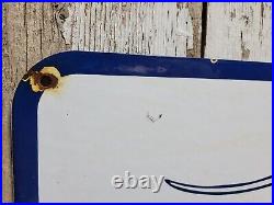 Vintage Greyhound Porcelain Sign Old 1959 Bus Transportation Transit 30 2sided Vintage Greyhound Porcelain Sign Old 1959 Bus Transportation Transit 30 2sided