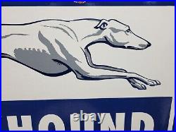 Vintage Greyhound Porcelain Sign Old 1959 Bus Transportation Transit 30 2sided Vintage Greyhound Porcelain Sign Old 1959 Bus Transportation Transit 30 2sided
