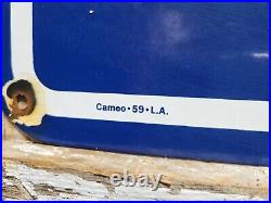 Vintage Greyhound Porcelain Sign Old 1959 Bus Transportation Transit 30 2sided Vintage Greyhound Porcelain Sign Old 1959 Bus Transportation Transit 30 2sided