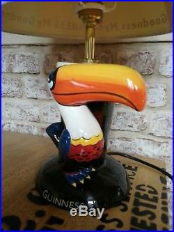 Vintage Guinness Toucan Advertising Lamp-original Shade-beautiful Condition