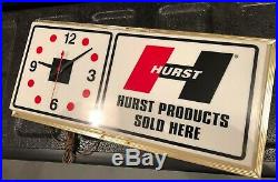 Vintage HURST SHIFTERS Sign. Chevrolet, Ford, Pontiac, Plymouth, dodge, AMC