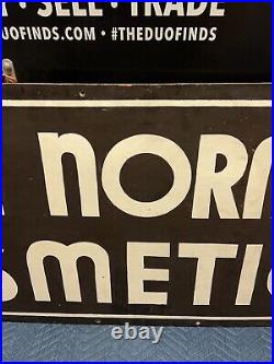 Vintage Hand Painted Merle Norman Cosmetics Department Store Advertising Sign