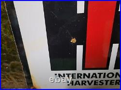 Vintage International Harvester Porcelain Sign Farming Tractor Dealer Sales 10