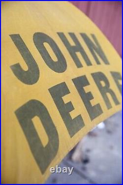 Vintage John Deere Tractor Umbrella Sun Shade Old Advertising Farm Machine sign