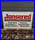 Vintage-Jonsered-Power-Products-Chainsaws-Advertising-Sign-36-Metal-Embossed-01-perl