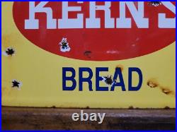 Vintage Kerns Porcelain Sign Old Bread Bakery Food Store General Grocery Baker Vintage Kerns Porcelain Sign Old Bread Bakery Food Store General Grocery Baker