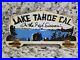 Vintage-Lake-Tahoe-Porcelain-Sign-Plate-Tag-Topper-Cali-Gas-Station-Oil-Service-01-cq