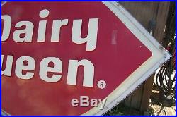 Vintage Large 118L X 78T Dairy Queen DQ Double Sided Light Sign #2785