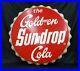Vintage-Large-The-Golden-Girl-Sun-Drop-Cola-Bottle-Cap-Design-Sign-33-Round-01-fru