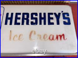 Vintage Lighted HERSHEY'S ICE CREAM Sign & Clock Rare Piece of Advertising Vintage Lighted HERSHEY'S ICE CREAM Sign & Clock Rare Piece of Advertising