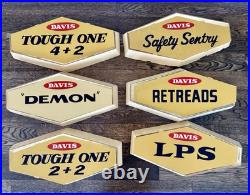 Vintage Lot 6 Davis Tire Wall Signs Dealer Point Of Sale Cardboard Plastic Signs Vintage Lot 6 Davis Tire Wall Signs Dealer Point Of Sale Cardboard Plastic Signs
