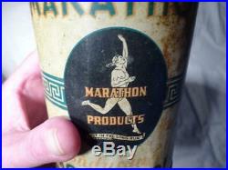 Vintage Marathon Endurance Motor Oil Quart Can