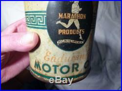 Vintage Marathon Endurance Motor Oil Quart Can