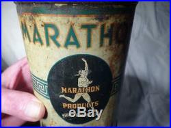 Vintage Marathon Endurance Motor Oil Quart Can