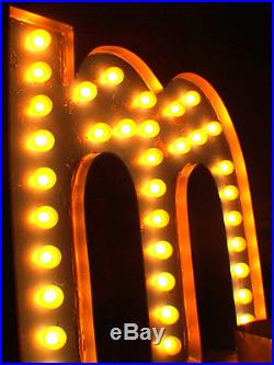 Vintage Marquee Light Theater art m 36x34