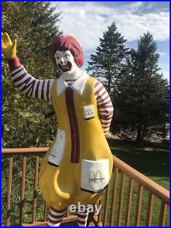 Vintage McDonald 1960's/1970's Ronald McDonald Playground Statue 6 1/2 ft, tall