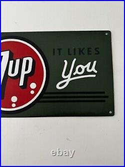 Vintage Metal 7up Sign