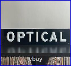 Vintage Mid Century Lucite Advertising Sign Optical Ophthalmologist Pop Art 42