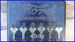 Vintage Model T Ford NUMBERED KEY DISPLAY Original 24 Genuine Ford Keys Script