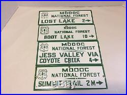 Vintage Modoc National Forest Signs Excellent Condition