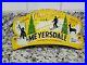 Vintage-Myersdale-Porcelain-Sign-Pa-Fishing-Hunting-Cabin-Topper-Gas-Oil-Service-01-abhq