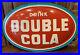 Vintage-NOS-DOUBLE-COLA-Soda-Metal-Convex-Oval-Sign-RARE-36x-24-Mint-Coke-01-iw
