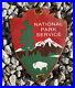 Vintage-National-Park-Service-Porcelain-Arrowhead-US-Forest-Ranger-Gas-Oil-Sign-01-qgt