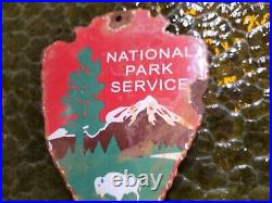 Vintage National Park Service Porcelain Sign Forest Ranger Arrowhead Cabin Camp Vintage National Park Service Porcelain Sign Forest Ranger Arrowhead Cabin Camp